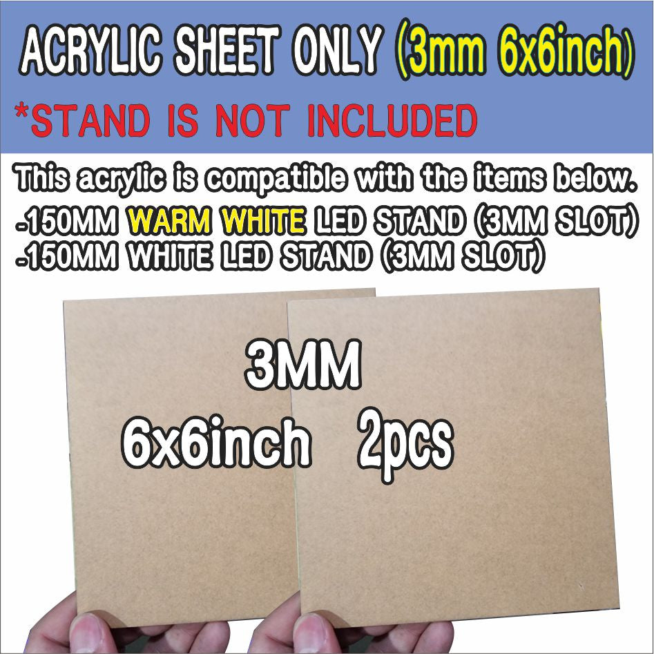 Wooden Led Light Base Stand / White Warm RGB Night Lamp Home Decor Acrylic Christmas Gift Giveaways