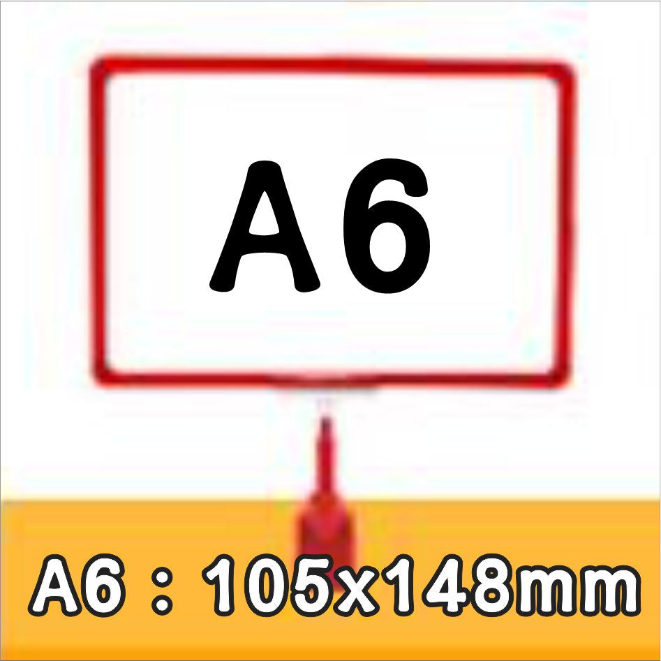A4 A5 Promo Clamp Holder Price Name Tag Memo Paper Photo Menu Label Sign Table Clip Supermarket POP