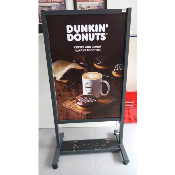 Double Sided Stand Signage / Floor Sign Sintra Board Menu Printing Standee Restaurant Cafe Shop Bar