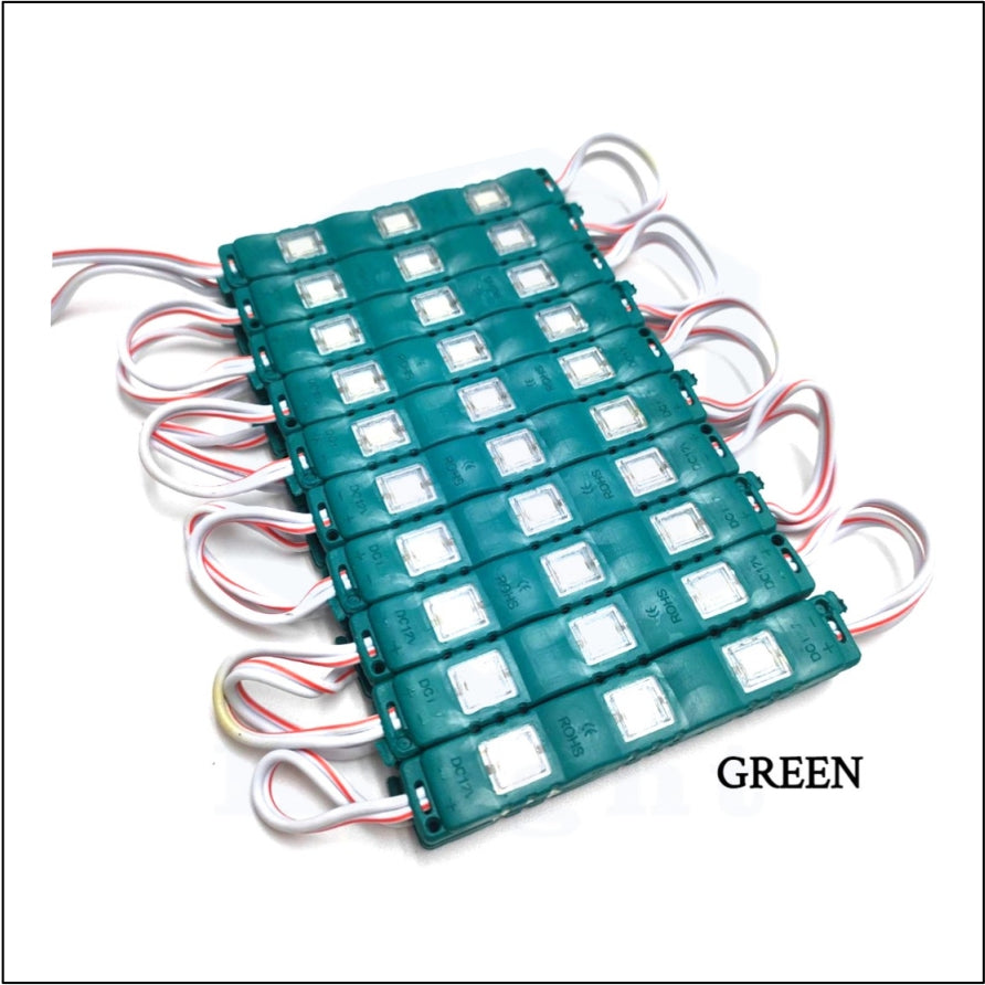 #1) 20pcs 7612 LED Module 1.2W / DC 12V Knight Motorcycle Part Car 3Led Decorative Lights Waterproof