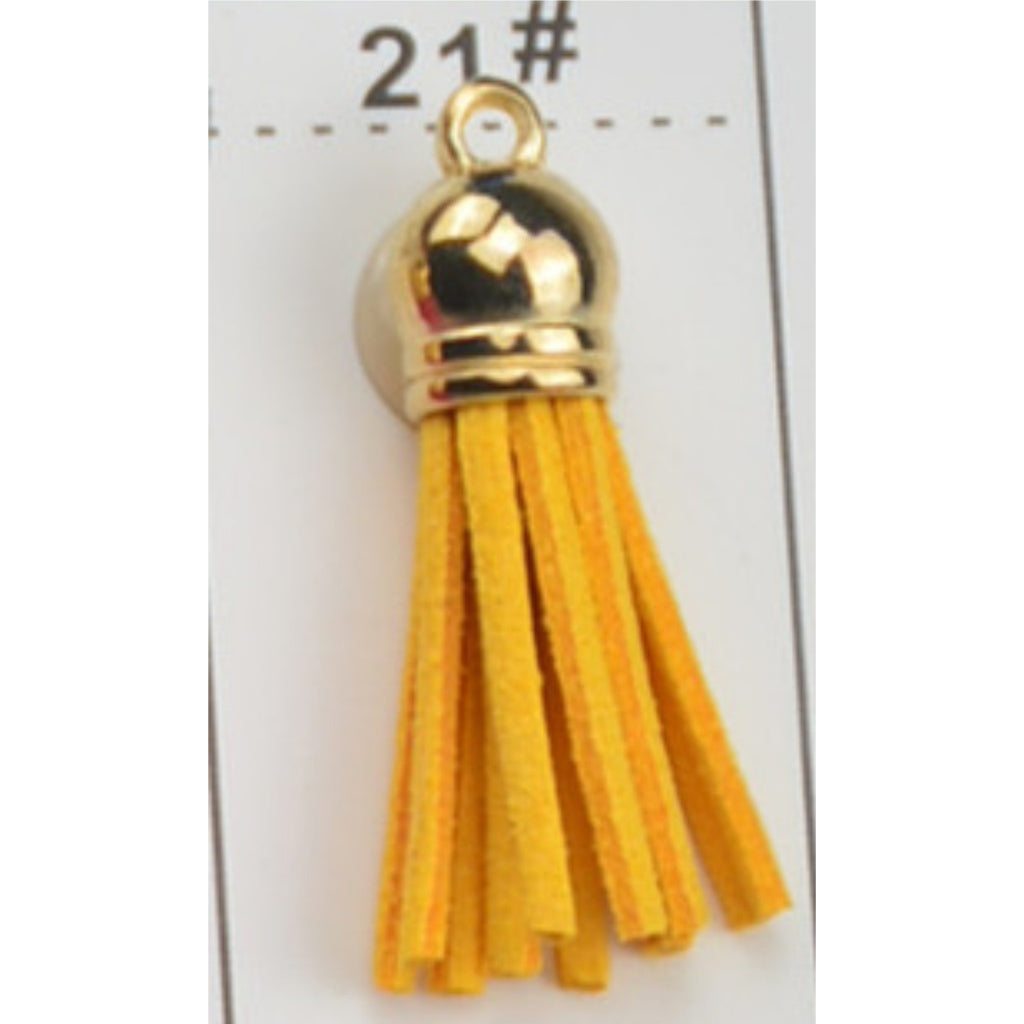 10PCS Leather Tassel Accessories for Key Chain / Jewelry Pendants Charm Key Ring Earrings Necklace