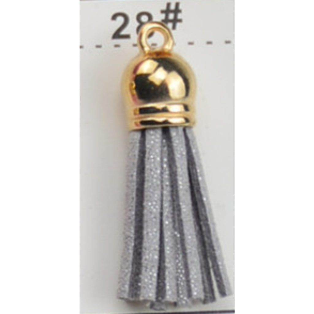 10PCS Leather Tassel Accessories for Key Chain / Jewelry Pendants Charm Key Ring Earrings Necklace
