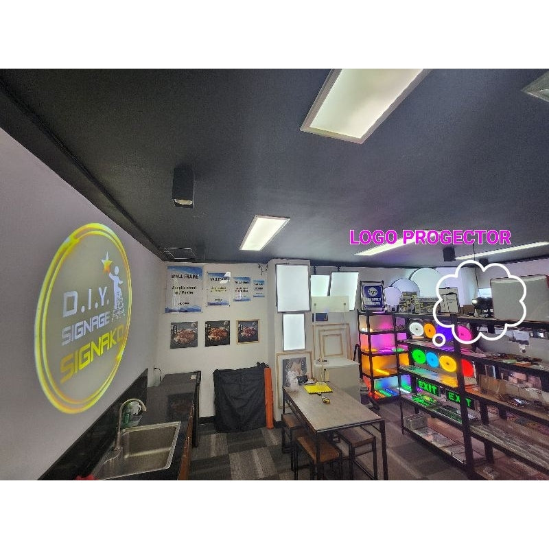 Gobo Logo Beam Projector Rotatable / 25w 60w Lens / Floor Wall Ceiling Project LED Lamps Lights Ad