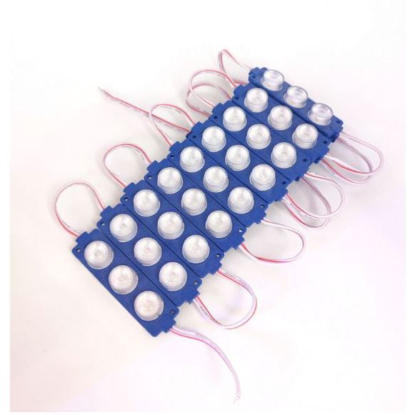 #4) 20pcs 2835 Highlight LED Module 1.2W / DC 12V Knight Motorcycle/Car New 3 LED Round Module Light