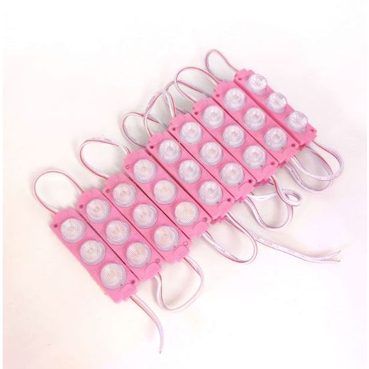 #4) 20pcs 2835 Highlight LED Module 1.2W / DC 12V Knight Motorcycle/Car New 3 LED Round Module Light