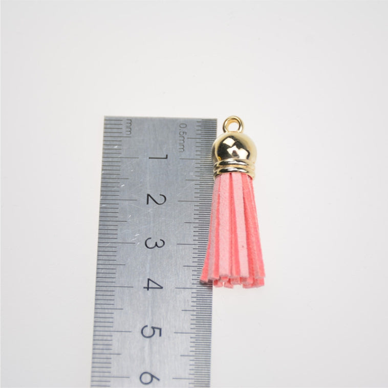 10PCS Leather Tassel Accessories for Key Chain / Jewelry Pendants Charm Key Ring Earrings Necklace
