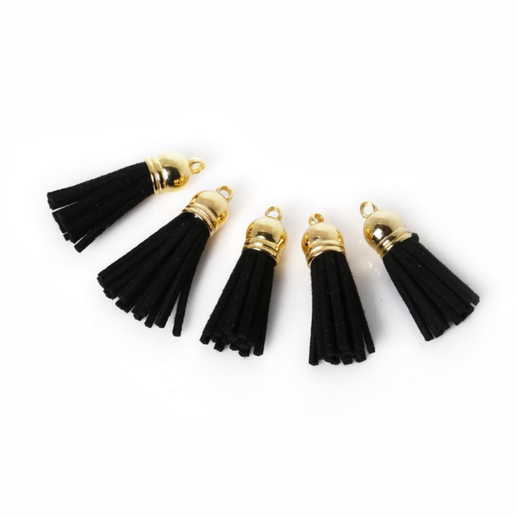 10PCS Leather Tassel Accessories for Key Chain / Jewelry Pendants Charm Key Ring Earrings Necklace