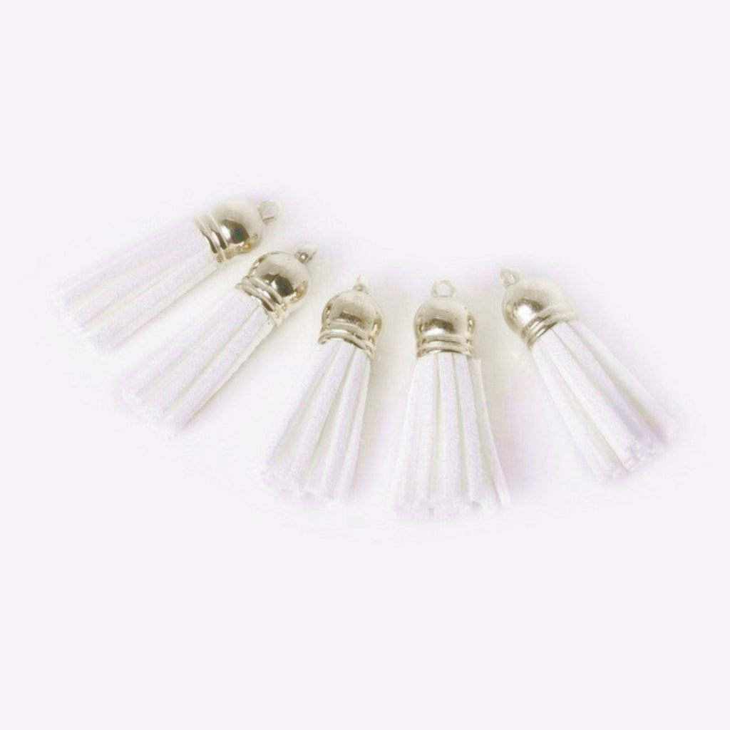 10PCS Leather Tassel Accessories for Key Chain / Jewelry Pendants Charm Key Ring Earrings Necklace