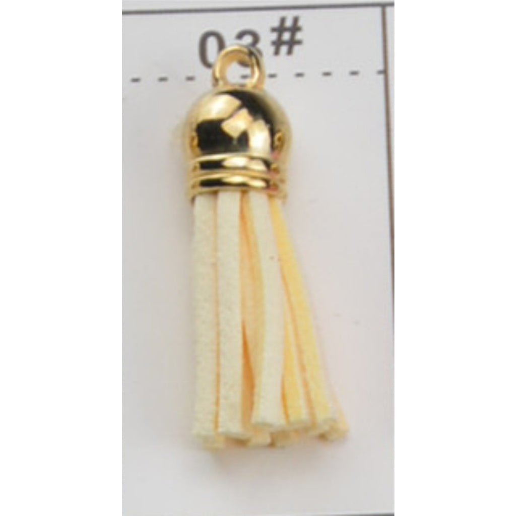10PCS Leather Tassel Accessories for Key Chain / Jewelry Pendants Charm Key Ring Earrings Necklace