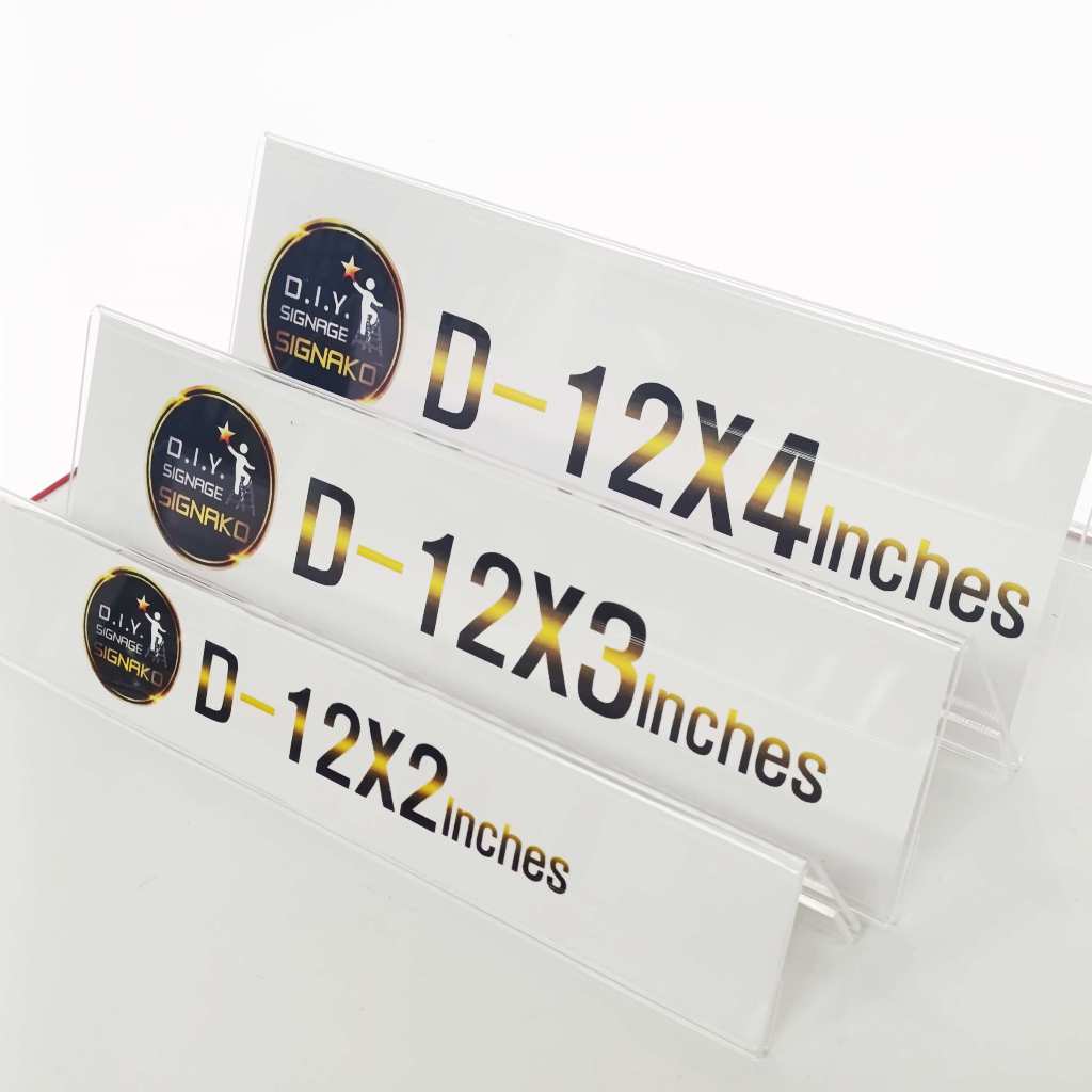 Clear Acrylic Double Sided Stand / TENT Table Name Sign Holder A type Office Desk Name Plate Display