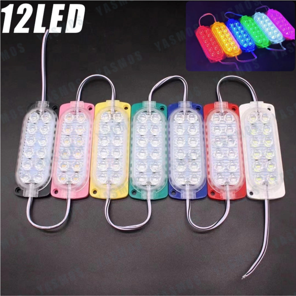 #8) 10pcs 12eyes Highlight LED Module / DC 12V 7.2W New Ultrasonic Led Lights Waterproof Car Motor