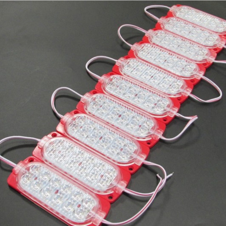 #8) 10pcs 12eyes Highlight LED Module / DC 12V 7.2W New Ultrasonic Led Lights Waterproof Car Motor