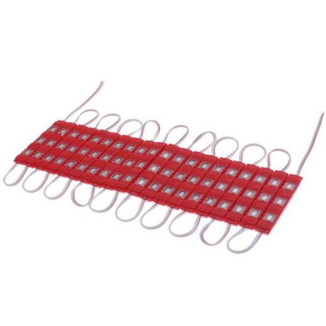 #1) 20pcs 7612 LED Module 1.2W / DC 12V Knight Motorcycle Part Car 3Led Decorative Lights Waterproof
