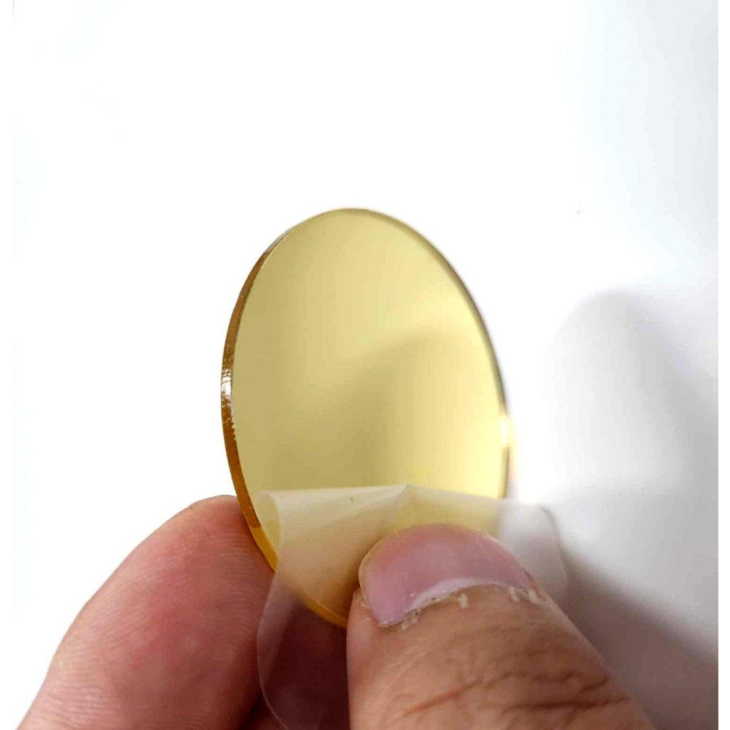 Mirror "Gold" Circle Round Acrylic Sheet Pre Cut & Customized Size1/ Sheets Plastic Glass Plexiglass