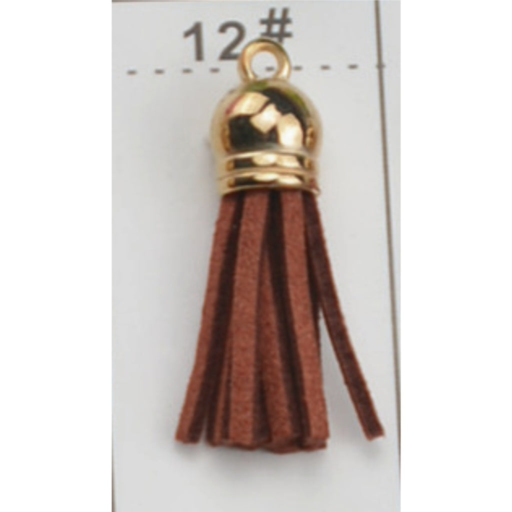 10PCS Leather Tassel Accessories for Key Chain / Jewelry Pendants Charm Key Ring Earrings Necklace
