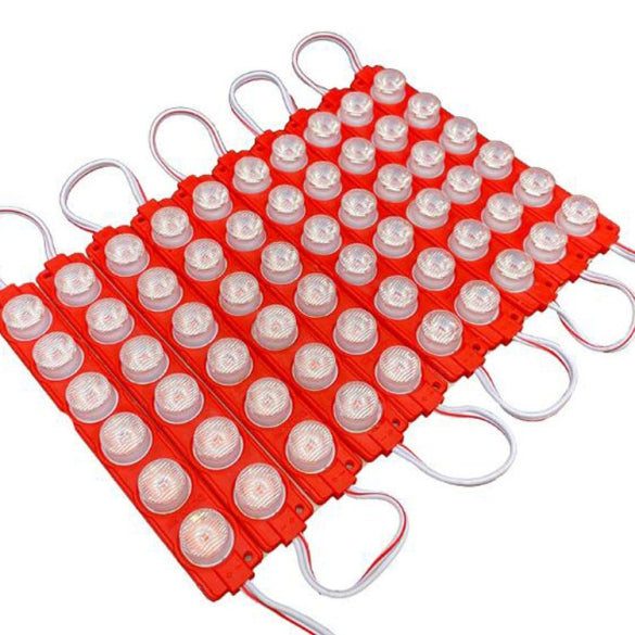 #7) 20pcs 6eyes Highlight LED Module / Knight Car Motorcycle 6 LED Round Light Module 12V Waterproof