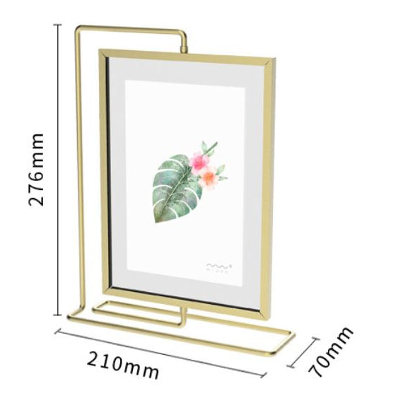 Rotatable Metal Photo Frame / Menu Counter Table Stand Wedding Poster Picture Promo Display Kpop