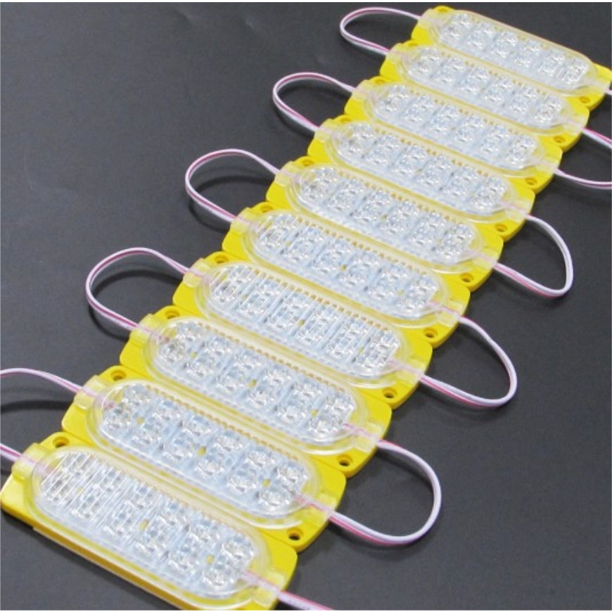 #8) 10pcs 12eyes Highlight LED Module / DC 12V 7.2W New Ultrasonic Led Lights Waterproof Car Motor
