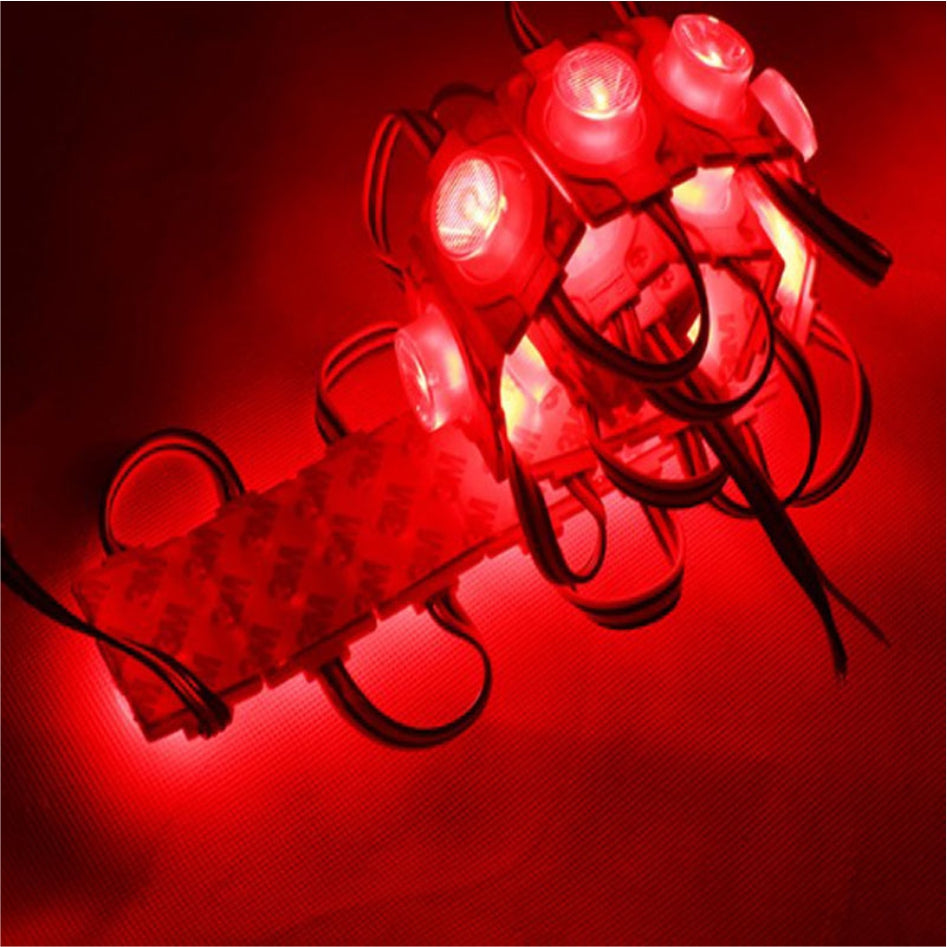 RGB 4) 20pcs Single Lamp RGB Led Module Waterproof 3led / Strip DC 12V Car Signage Motorcycle Decor
