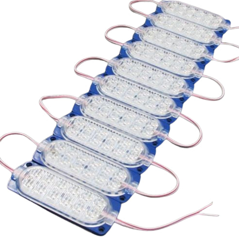 #8) 10pcs 12eyes Highlight LED Module / DC 12V 7.2W New Ultrasonic Led Lights Waterproof Car Motor