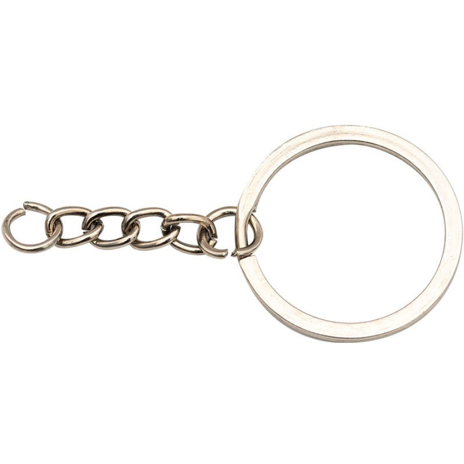 10PCS Key Chain Split Ring B / Metal Blank DIY Keychain Keyring Key Holder Silver Gold Black Jewelry