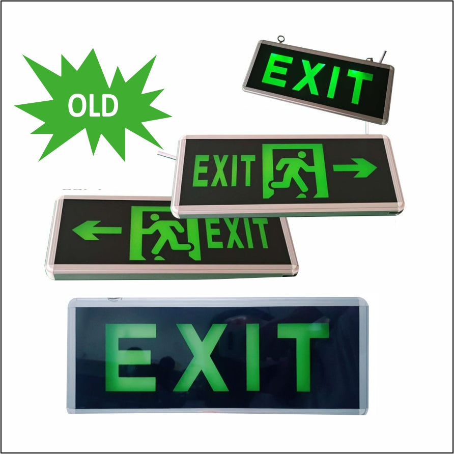 Exit LED Light Sign Office Construction Restaurant Shop Store Building Signage Emergency Fire Safety