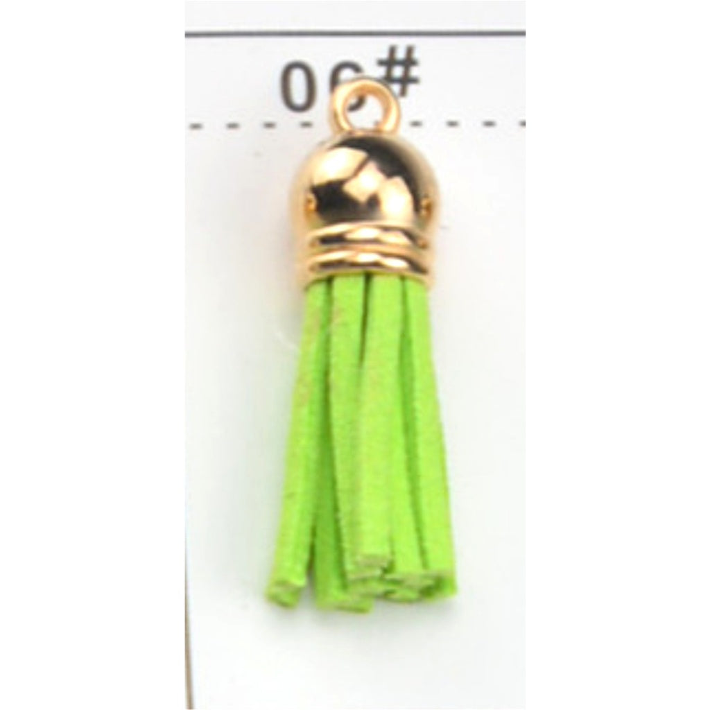 10PCS Leather Tassel Accessories for Key Chain / Jewelry Pendants Charm Key Ring Earrings Necklace