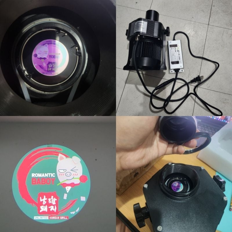 Gobo Logo Beam Projector Rotatable / 25w 60w Lens / Floor Wall Ceiling Project LED Lamps Lights Ad