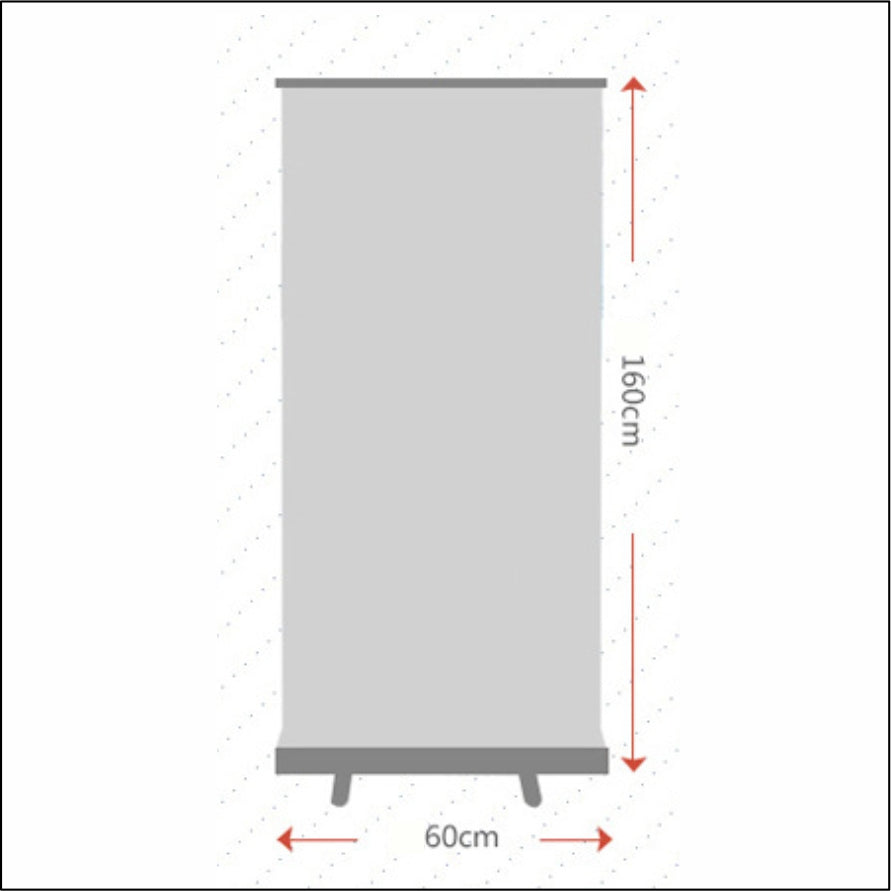 High Quality Aluminum Alloy Roll-up Banner Stand / with Tarpaulin Print Pull Up Display Standee Tarp