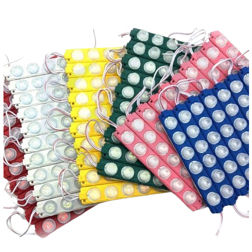 #7) 20pcs 6eyes Highlight LED Module / Knight Car Motorcycle 6 LED Round Light Module 12V Waterproof
