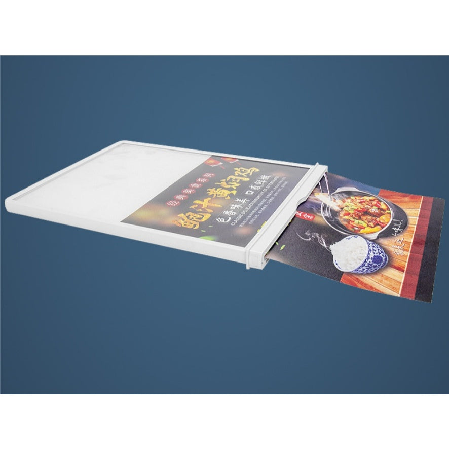 A4 Double Sided Rechargeable LED Display Table Stand / Menu Light Box Promotion Coffee Shop Cafe Bar