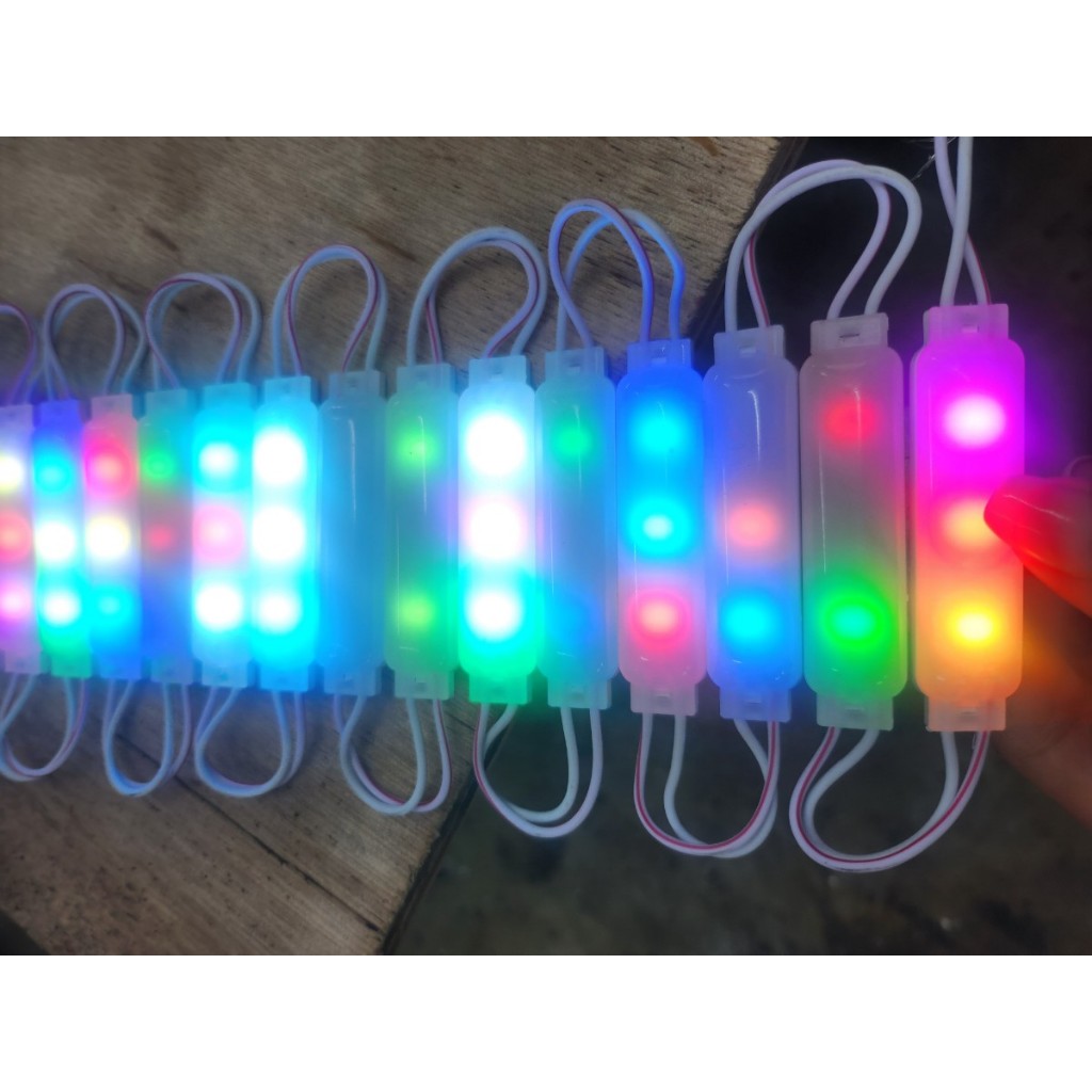 RGB 2) 20pcs 5716 Full Color FRGB Led Module Waterproof 3led / Strip DC12V Signage Motorcycle Car
