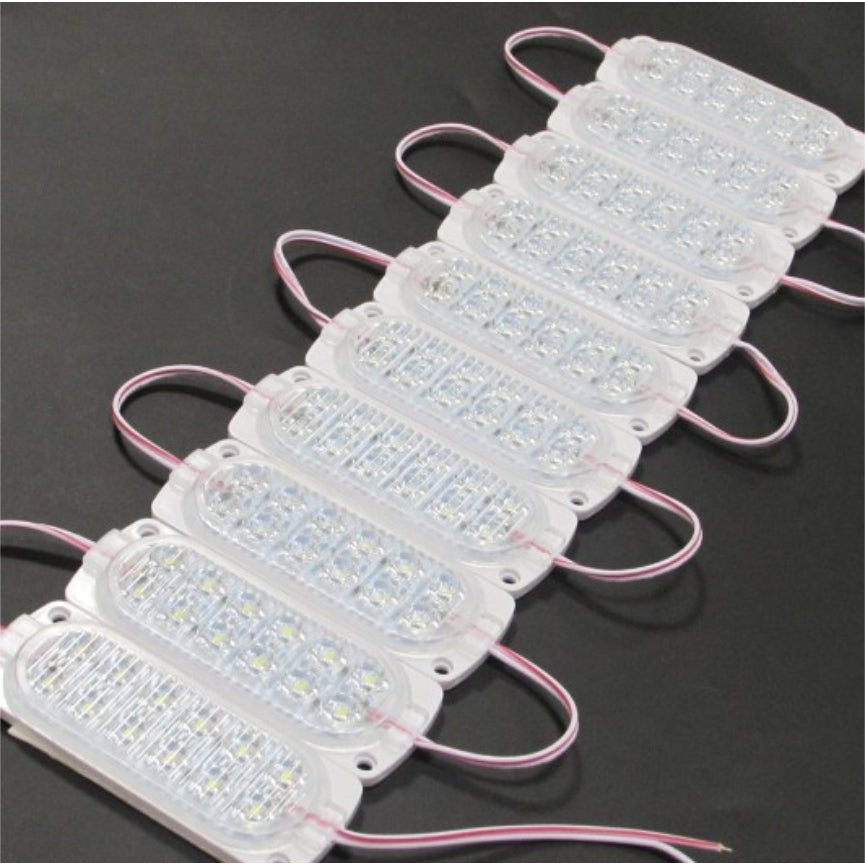 #8) 10pcs 12eyes Highlight LED Module / DC 12V 7.2W New Ultrasonic Led Lights Waterproof Car Motor