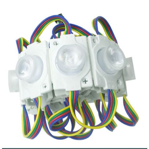 RGB 4) 20pcs Single Lamp RGB Led Module Waterproof 3led / Strip DC 12V Car Signage Motorcycle Decor