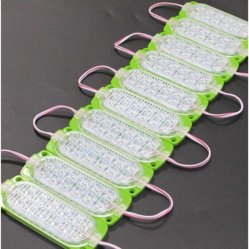 #8) 10pcs 12eyes Highlight LED Module / DC 12V 7.2W New Ultrasonic Led Lights Waterproof Car Motor