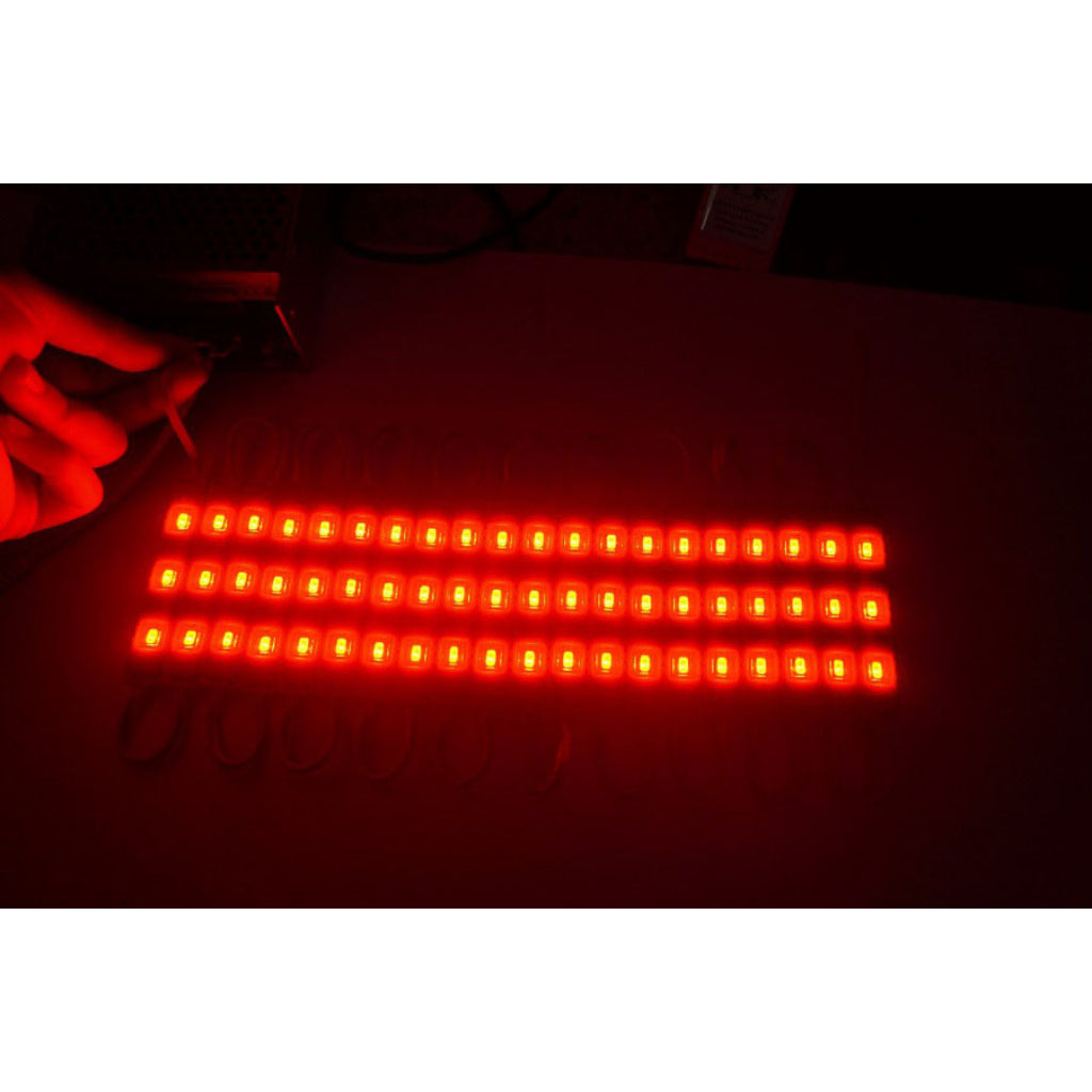 #1) 20pcs 7612 LED Module 1.2W / DC 12V Knight Motorcycle Part Car 3Led Decorative Lights Waterproof