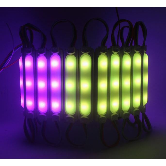 RGB 3) 20pcs 8518 Full Color FRGB Led Module Waterproof 3led / Strip 12V Dc Motor Signage Car Lamp
