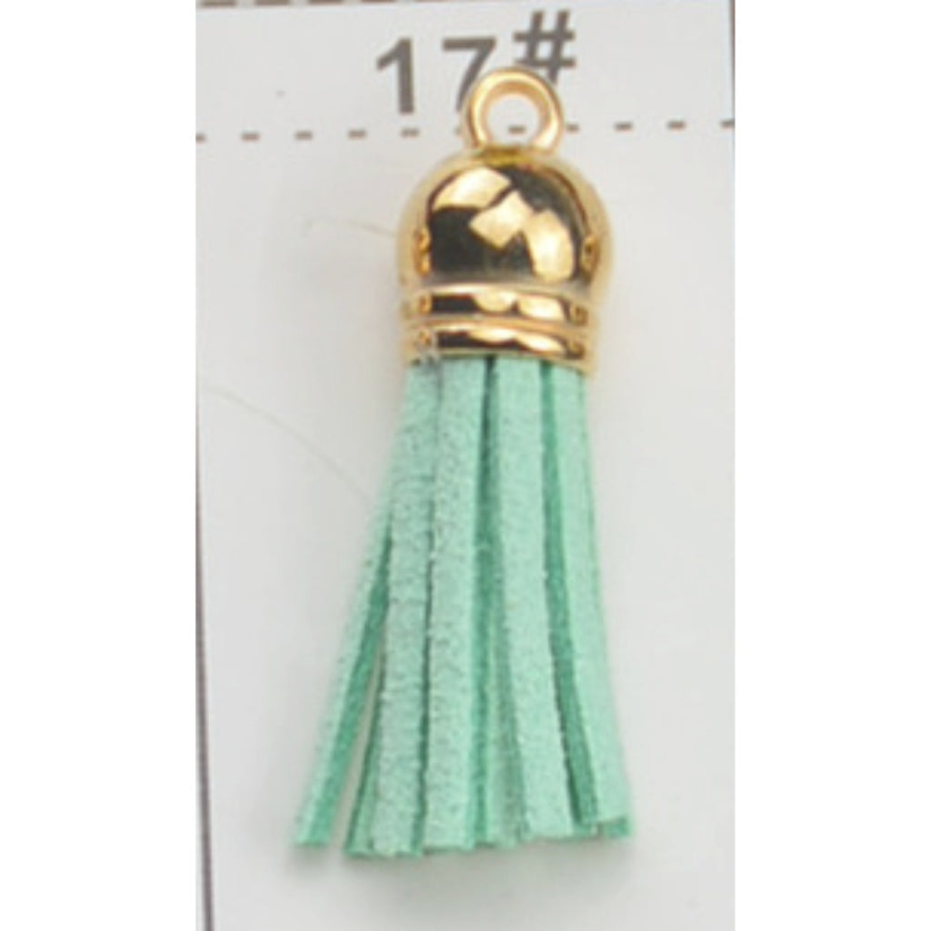 10PCS Leather Tassel Accessories for Key Chain / Jewelry Pendants Charm Key Ring Earrings Necklace