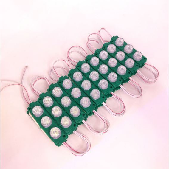 #4) 20pcs 2835 Highlight LED Module 1.2W / DC 12V Knight Motorcycle/Car New 3 LED Round Module Light