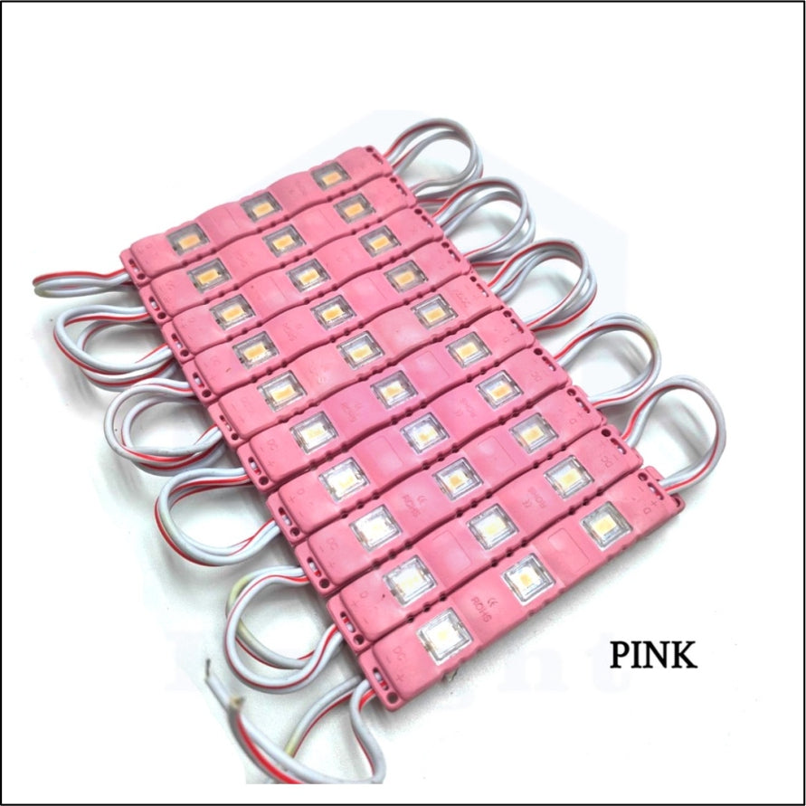 #1) 20pcs 7612 LED Module 1.2W / DC 12V Knight Motorcycle Part Car 3Led Decorative Lights Waterproof