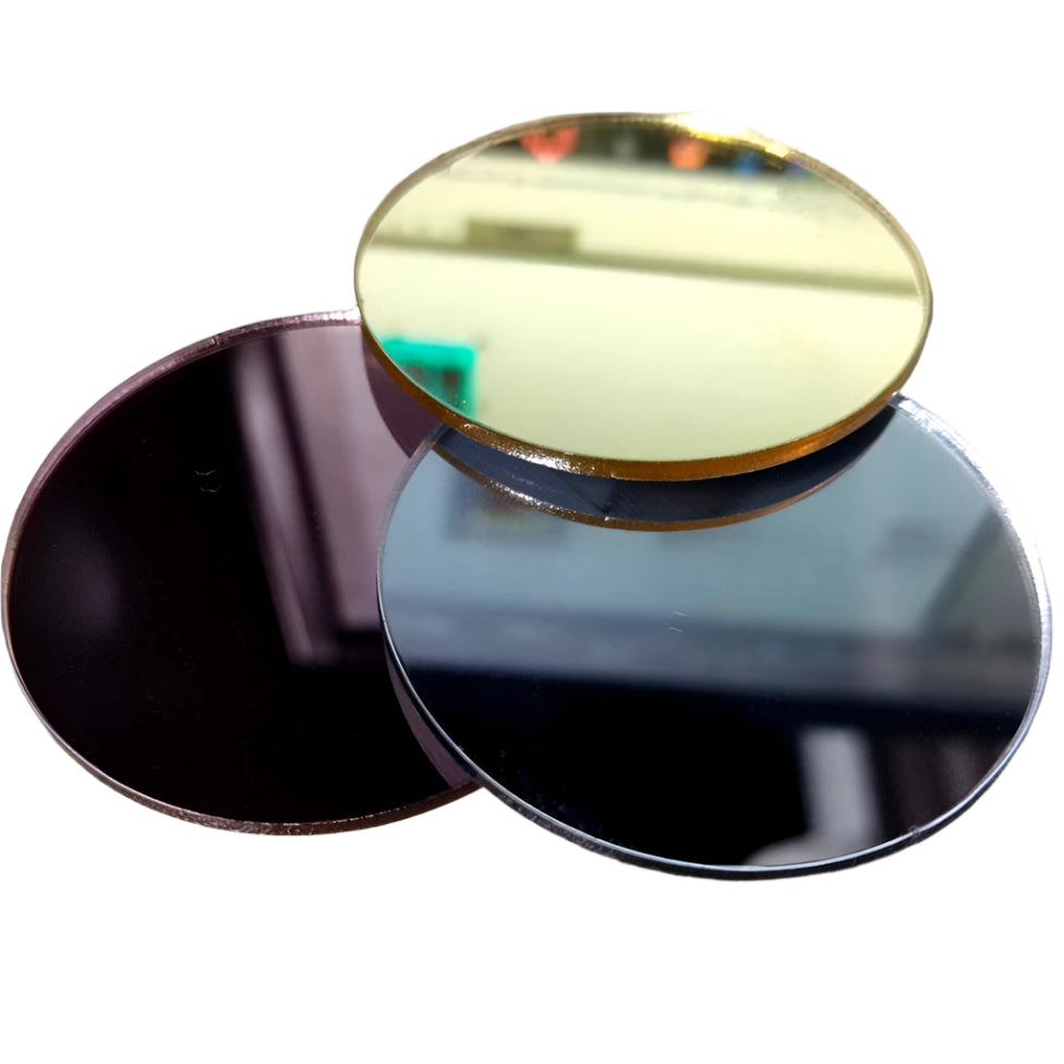 Mirror "Gold" Circle Round Acrylic Sheet Pre Cut & Customized Size1/ Sheets Plastic Glass Plexiglass