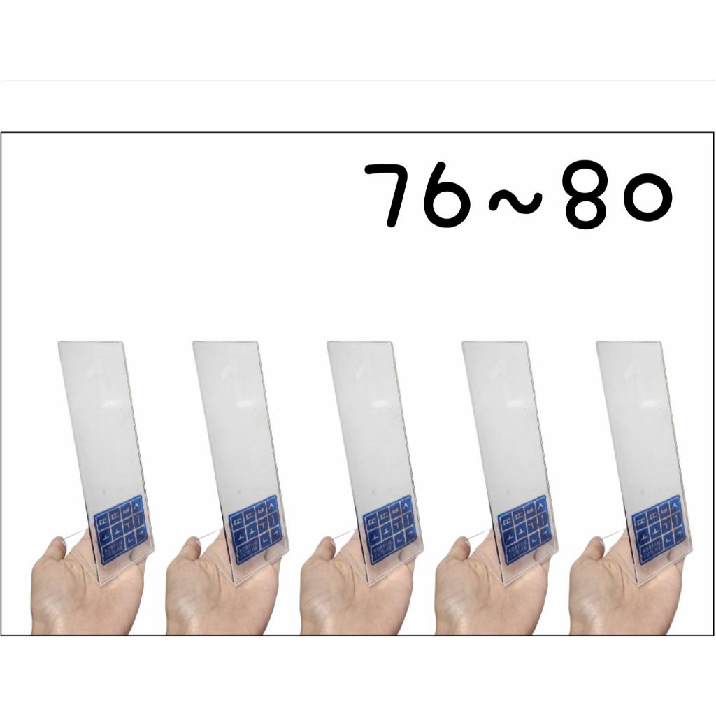 (5Pcs) Customized Table Number Acrylic Stand / Restaurant Cafe Bar Food Decor Waiting Number Standee