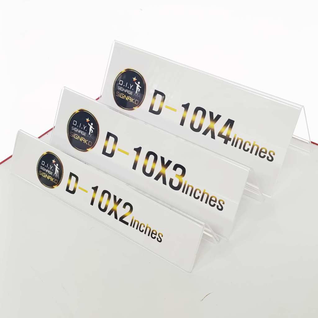 Clear Acrylic Double Sided Stand / TENT Table Name Sign Holder A type Office Desk Name Plate Display