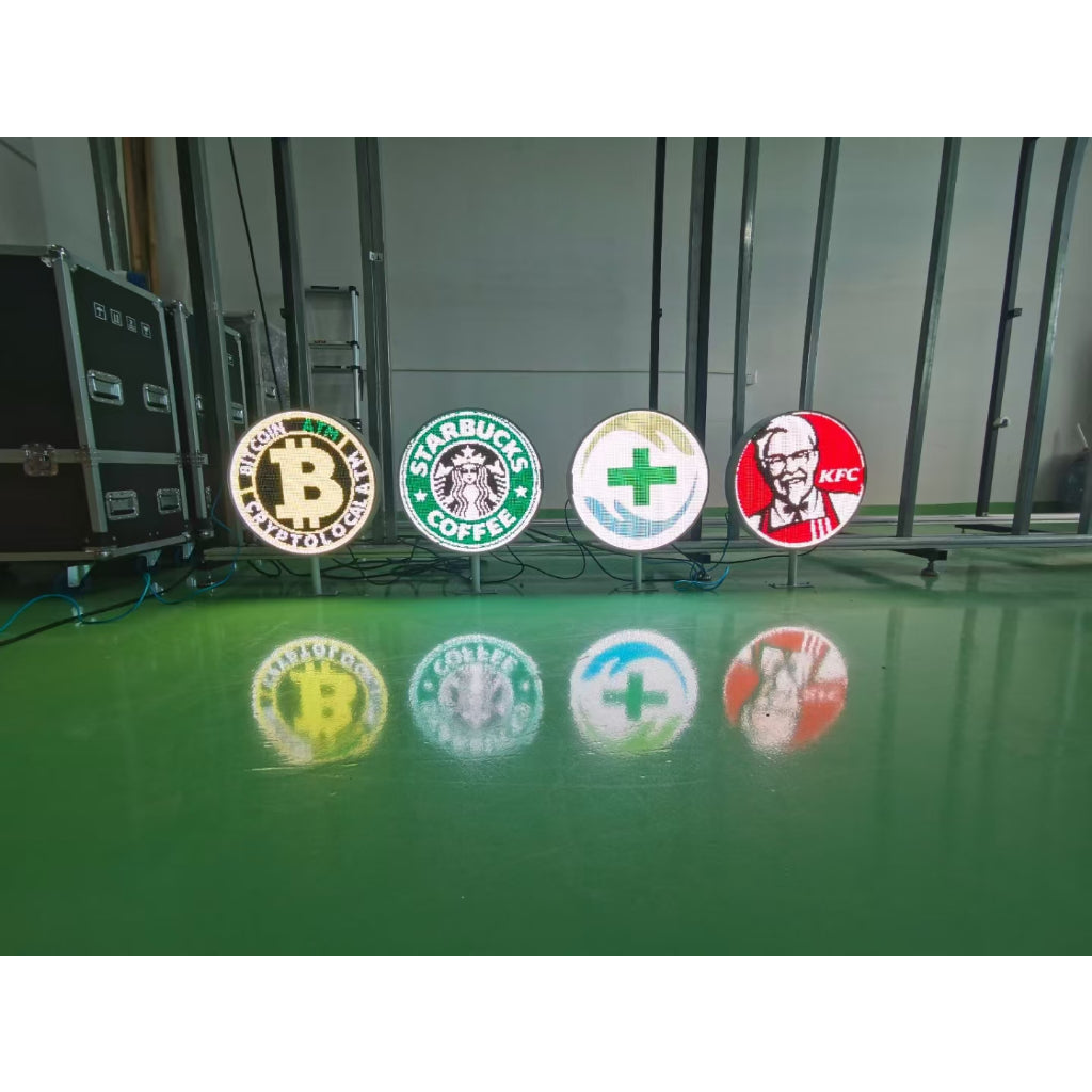 P5 LED Digital Round Signage / 50cm Diameter Circle / Waterproof for Outdoor Display Sign Signboard
