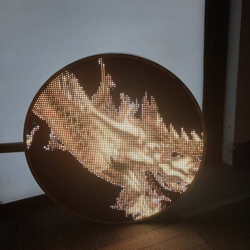 P5 LED Digital Round Signage / 50cm Diameter Circle / Waterproof for Outdoor Display Sign Signboard