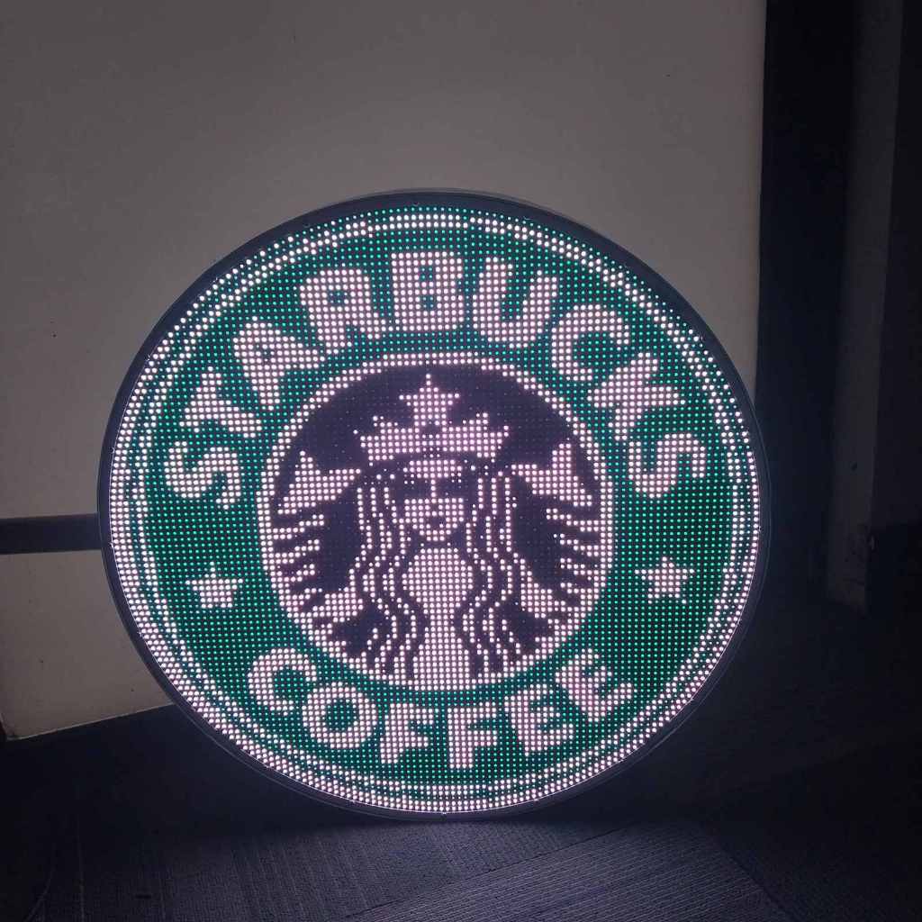 P5 LED Digital Round Signage / 50cm Diameter Circle / Waterproof for Outdoor Display Sign Signboard