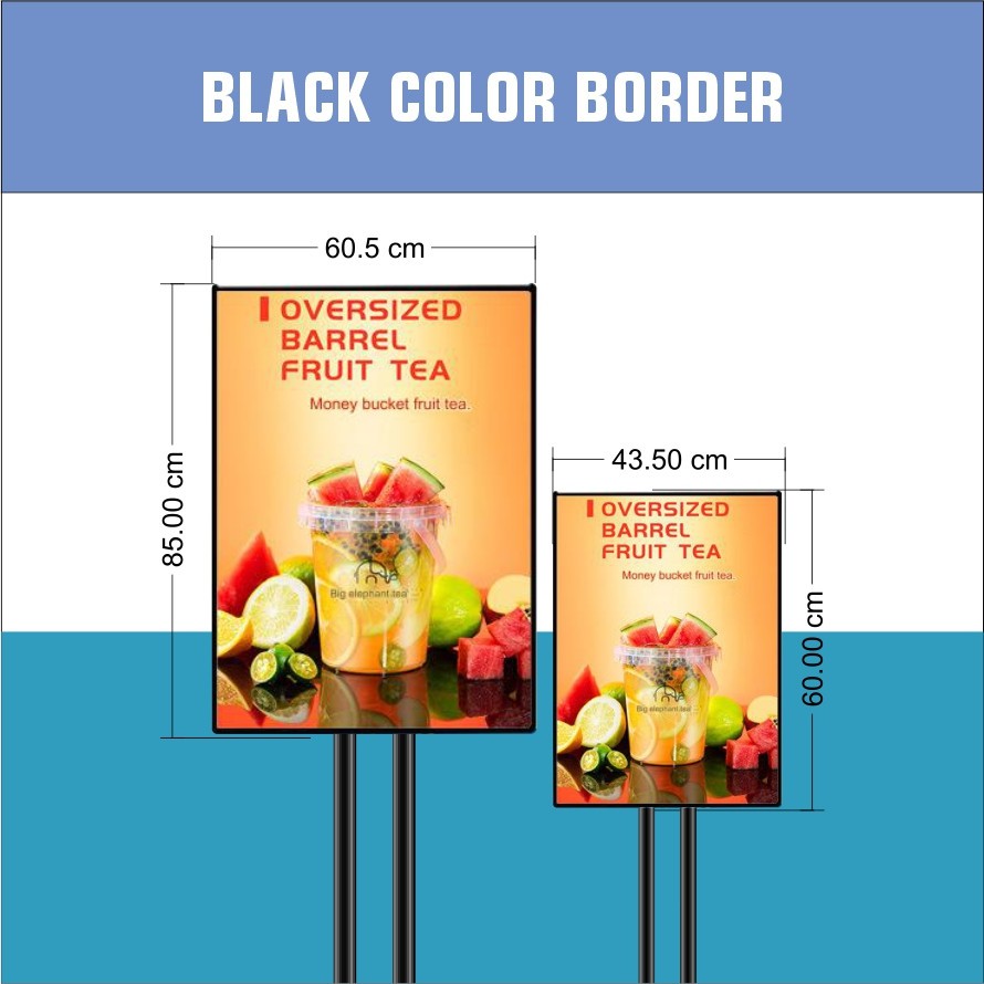 LED Ultra Thin Display Light Box Floor Stand / Mall Restaurant Cosmetic Shop Store Building Standee