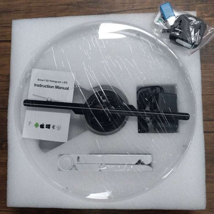 3D Hologram Signage /Advertising Fan Projector LED light display Business Store Shop Bar Photo Video