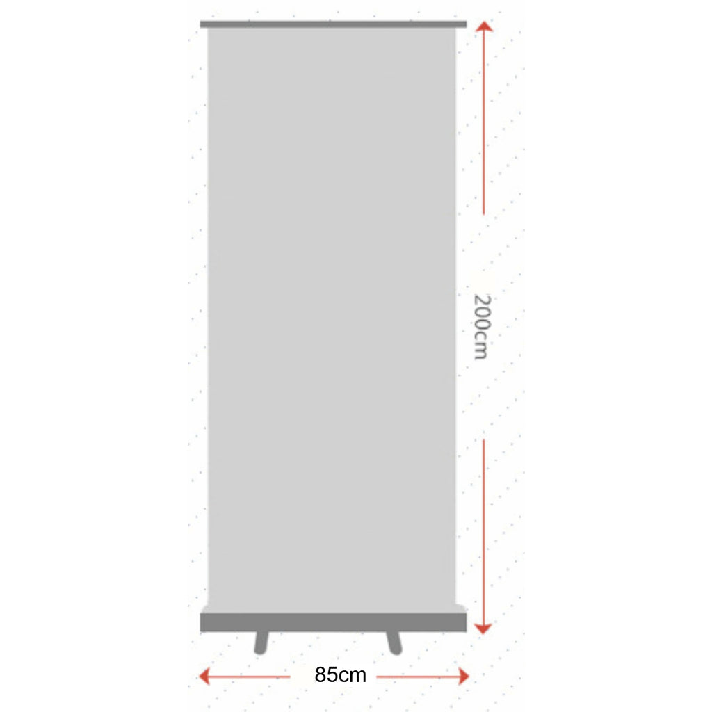 High Quality Aluminum Alloy Roll-up Banner Stand / with Tarpaulin Print Pull Up Display Standee Tarp