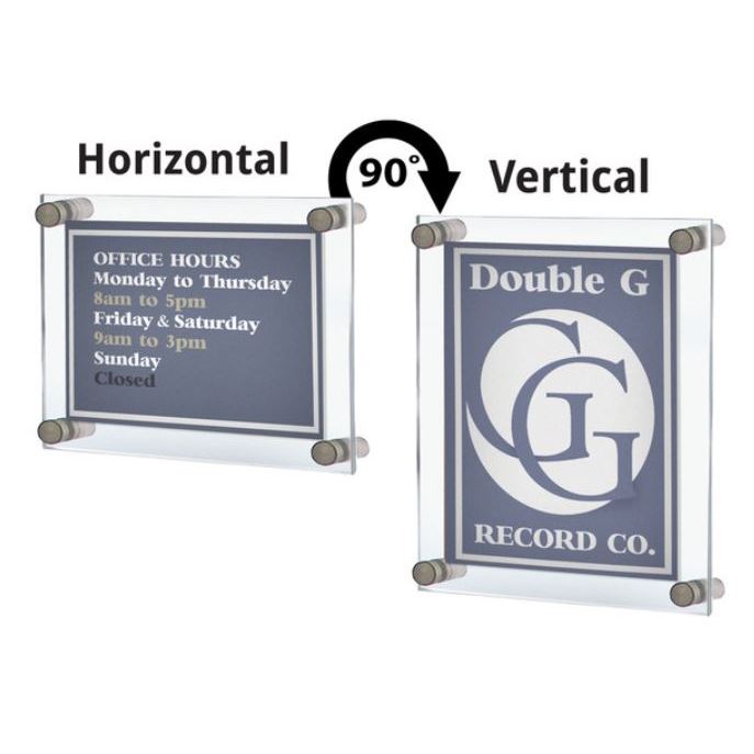 Big Size 3mm Wall Acrylic Frame w Bolt / Office Business Permit Certificate Document Poster Photo